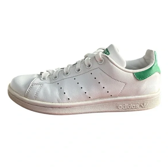 Adidas Original Endorsed by Stan Smith White Green‎ Low Top Sneakers Size 4 - Picture 7 of 9